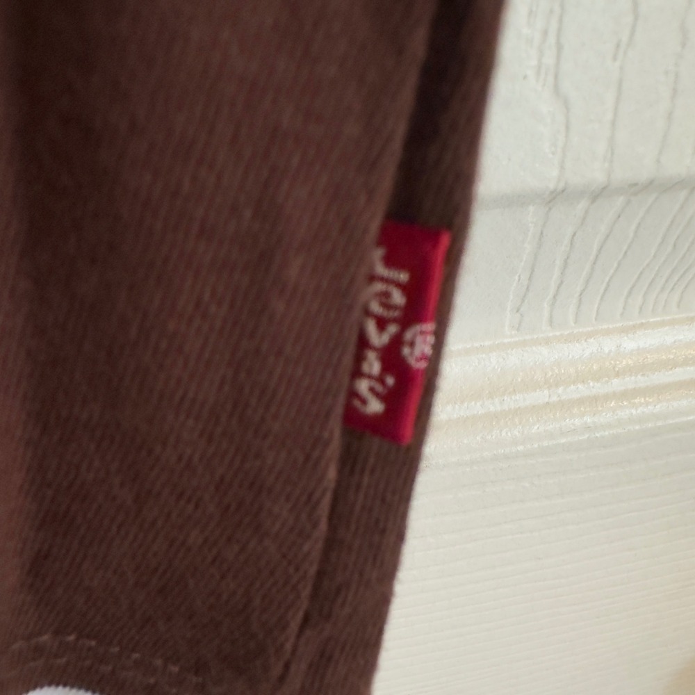 Levis Mens Relaxed Fit Striped T-Shirt Brown Green White A3385-0016 New - Picture 5 of 9